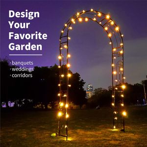 Arche circulaire <span class=keywords><strong>en</strong></span> <span class=keywords><strong>fer</strong></span> <span class=keywords><strong>forgé</strong></span> antique pour jardin de roses, décorations, clôture de sécurité facilement assemblable pour clôtures de ferme - Product Image 5