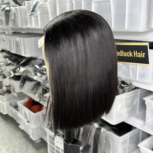 4x4 Hair <strong>Wigs</strong> Peruvian <strong>Wig</strong> Glueless bob Pas <strong>Cher</strong> Raw Vietnamese Unprocessed Human Hair Vendors One Donor <strong>Wigs</strong> Frontal - Product Image 4