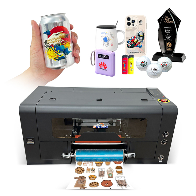 Digital Pattern UV Dtf Printer 30 cm I3200 Xp600 I1600 Small UV Dtf Printer 12in ab Film Transfer A3 UV Dtf Sticker Printer