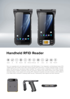 Lector RFID UHF Todo en Uno C5, Android 13, IP65, Escáner de Código de Barras Portátil, Teléfono Inteligente Resistente, 4+64GB, Pantalla de 6 Pulgadas, WiFi/4G