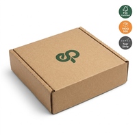 Boîtes d'expédition en carton ondulé épaissies certifiées ISO9001 pour textiles, avec bande de déchirement, pelliculage mat, gaufrage, écologiques, réutilisables, petites
