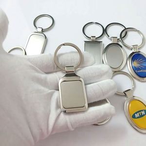 Custom Logo Engraved Metal Keychains Round Tag Laser Engraved Pendant <b>Key</b> Chain Waterproof <b>Blank</b> Stainless Steel Keychains - Product Image 3