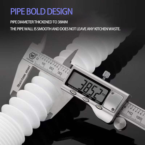 อุปกรณ์ต่อ<span class=keywords><strong>ท่อ</strong></span>ระบายน้ำสำหรับระเบียงถ้วยใสมีช่องระบายน้ำ <span class=keywords><strong>PVC</strong></span> กันกลิ่น - Product Image 4