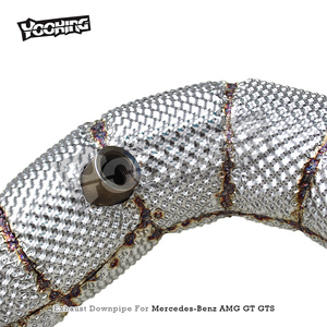 Tuyau d'échappement isolé thermiquement ODM compatible avec Mercedes Benz <span class=keywords><strong>AMG</strong></span> GT <span class=keywords><strong>GTS</strong></span> 4.0T <span class=keywords><strong>V8</strong></span> Biturbo 2015-2023 SS304 à haut débit - Product Image 4