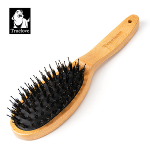 Brosse <span class=keywords><strong>à</strong></span> poils longs en bambou de haute qualité Truelove, portable, pour <span class=keywords><strong>chien</strong></span> et chat, peigne pour enlever les poils, douce, écologique, pour le nettoyage et le toilettage des animaux - Product Image 1