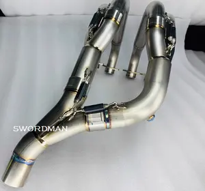 Suitable For HONDA Cb1000r Handmade Front Titanium Exhaust