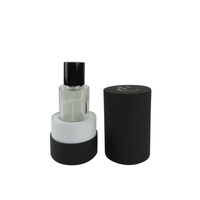 Kotak Silinder Hitam Cetak Kustom untuk Parfum Kosmetik Kemasan Tabung Kertas Kerajinan Ramah Lingkungan Berkualitas Tinggi yang Dapat Didaur Ulang dengan Lapisan UV