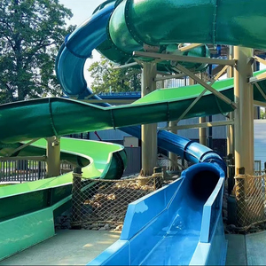 Outdoor Swimming <strong>Pool</strong> Aqua Games Playground Fiberglass <strong>Slide</strong> For Children - Product Image 1