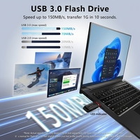 Clé USB 3.0 32 Go 64 Go 128 Go Haute Vitesse jusqu'à 150 Mo/s Mini Clé USB Métallique pour Ordinateur Portable PC Ordinateur de Bureau Stockage