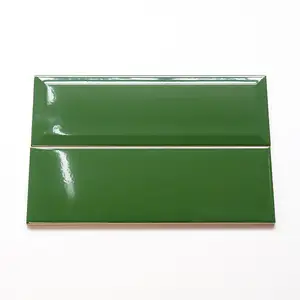 Glossy Surface Dark Green 100*300mm Ceramic Kitchen Wall Tiles