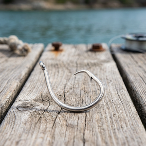 [Yooseung Industrial] Hameçon circulaire forgé robuste à ardillon décalé pour la pêche au thon en eau salée, usage général - Product Image 3