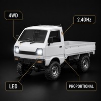 Voiture RC Hobbi Grade 4x4 Rock Crawler Mini Truck 2.4GHz Télécommandée Blanche ABS Métal Direction Proportionnelle 1:10 Jouet Tout-Terrain