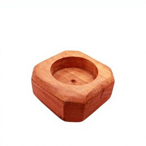 Wooden Rectangle Handmade Eco-Friendly Tea Light Holder for Home Decoration Durable Natural Finish Christmas - Product Image 2