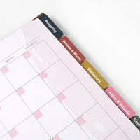 Agenda Diaria Personalizable con Encuadernación en Espiral, Papel Ecológico con Certificación FSC, Papel Artístico y Offset, con Relieve, para Bodas