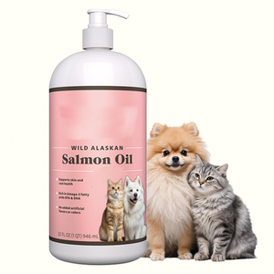 <span class=keywords><strong>Aceite</strong></span> <span class=keywords><strong>de</strong></span> Pescado <span class=keywords><strong>de</strong></span> Salmón y Pollock Silvestre <span class=keywords><strong>de</strong></span> Alaska, Omega 3, para la Salud <span class=keywords><strong>de</strong></span> la Piel, Articulaciones y Sistema Inmunológico, Grado Humano Puro, EPA DHA, para Gatos - Product Image 1