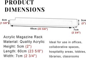 Treo tường Tạp Chí chủ đầy màu sắc <span class=keywords><strong>Brochure</strong></span> chủ cho hiển thị hiện đại treo Tạp Chí giá phòng chờ phòng khách văn phòng - Product Image 5