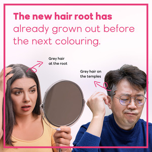 OEM tinture per capelli parrucca in pizzo penna <span class=keywords><strong>fondente</strong></span> con radice istantanea coprente per capelli correttore colorante per capelli - Product Image 3