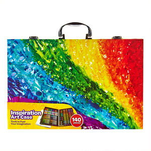 Boîte artistique de coloriage pour enfants, cadeau pour enfants, fournitures artistiques de collection 140 peinture sur toile - Product Image 2