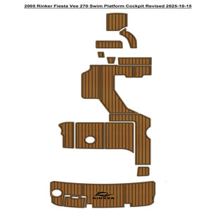 Plancher en teck EVA pour yacht et marine Rinker Fiesta Vee 270 de 2005, article en plastique très vendu sur eBay - Product Image 6
