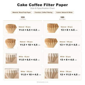Filtres à café en papier en forme de cône, personnalisés en usine, vente en gros, pour le café artisanal, emballage de grains de café, fournitures pour magasins - Product Image 6