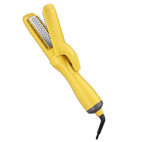 Lisseur de cheveux à plaques en titane 2025, écran LCD, 1200W, ions négatifs, séchage rapide, fer à lisser