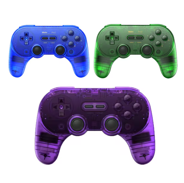 8Bitdo Pro 2 Hall Effect Joystick Controller Wireless Gamepad for Nintendo Switch 2 / PC / MacOS Android Steam Raspberry Pi