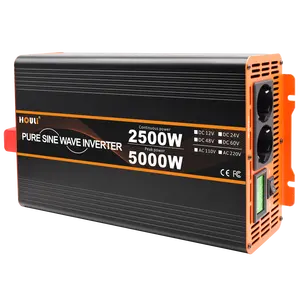 Houli Tinh Khiết Sóng Sin Biến Tần 5000 Watt Điện Biến Tần 12 Volt -120V AC Power Jack Biến Tần 5000 W Convertidor Conversor 230V