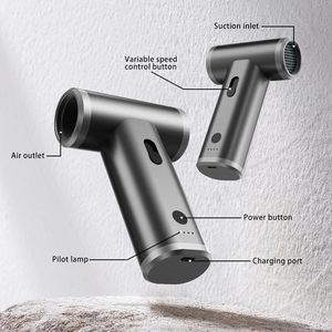 Mini Ventilador Turbo Portátil de 110000 rpm para Secado de Autos, Pistola de Aire Comprimido Inalámbrica para Limpieza de Teclados de Computadora - Product Image 2