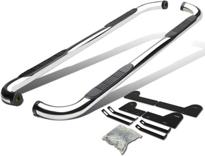 Estribos Laterales de Acero Reforzado <span class=keywords><strong>4x4</strong></span> para Camionetas Toyota Hilux Revo Vigo Tacoma Ford F150 Ranger RAM GMC - Product Image 2