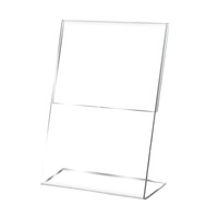 Support de menu en acrylique en forme de L, épaisseur 3 mm, format A4/A5, finition transparente, pour présentoirs de table et supports de signalisation de restaurant