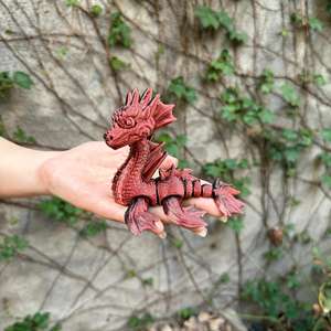 Vashine Juguetes de Dragón Impresos en 3D de PLA, Figura de Acción Creativa y Divertida para Niños, Dragón Mítico Flexible de Cristal, Decoración para el Hogar - Product Image 6