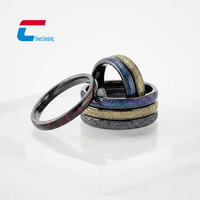 Modischer Wasserdichter 3mm NFC Smart Ring Kontaktloser Keramik-NFC-Ring für Soziale Medien