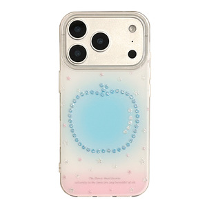 Poudre scintillante bleue pour coque de téléphone Apple 17 pour iPhone 16 Pro Max, coque rigide embossée fraîche 11, coque de téléphone antichoc 15, coque de téléphone 14 - Product Image 5