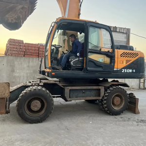 Excavadora de ruedas Hyundai 210w-9 de segunda mano, máquina de pluma con componente de motor central a la venta - Product Image 5