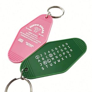 Design Custom Hotel <b>Key</b> <b>Chain</b> Unique Style Wholesale Keychains with UV Printing for Personal Identification - Product Image 2