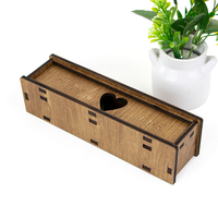 Meilleure vente boîte à souvenirs en bois gravée au laser papa à graver boîte de test d'annonce de grossesse pour cadeaux