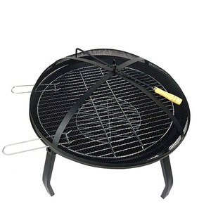 Poêle à bois pliable multifonctionnel avec couvercle gril à charbon de bois Portable pour l'extérieur brasoir Grill foyer - Product Image 2