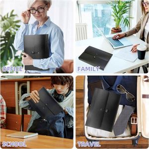Organisateur de dossiers portable noir à 7 poches, classeur extensible pour la maison, le bureau, la salle de classe et les voyages - Product Image 4