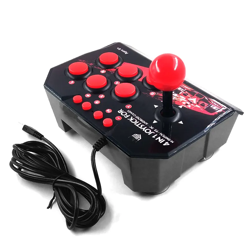 Joystick do interruptor de plug e reprodução da porta USB com botões de função completa para jogos de TV