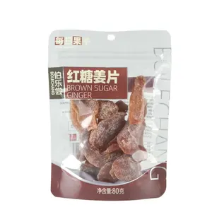 Wholesale Hot selling good quality crystallized ginger dry snack Brown sugar taste dried fruit ginger dried and slice