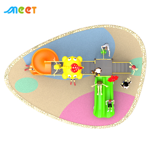 MT-BRB004 Hot Bán Trẻ Em Của Sân Chơi Ngoài Trời Thiết Bị Đầy Màu Sắc Nhựa Trẻ Em Vui Chơi Giải Trí Công Viên Với Slide - Product Image 4