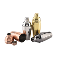 Shaker à cocktails de qualité supérieure 750 ml en acier inoxydable, emballage en boîte blanche et sac OPP, certifié LFGB, personnalisable, prix compétitif