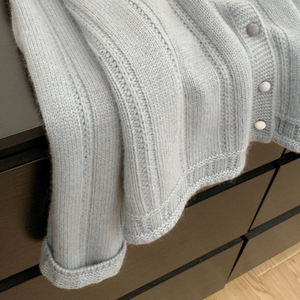 <span class=keywords><strong>Cardigan</strong></span> in Maglia da <span class=keywords><strong>Donna</strong></span> Autunno Inverno, Traspirante, Spesso, Collo Tondo, Manica Lunga, <span class=keywords><strong>Rosa</strong></span> Francese, Tinta Unita con Bottoni - Product Image 5