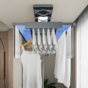 Balcony intelligent LED lighting automatic telescopic lifting household electric <b>drying</b> <b>rack</b> - Product Image 3
