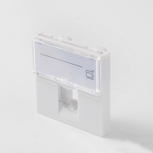 Chất lượng tốt nhất 45*45 mét cổng duy nhất <span class=keywords><strong>RJ45</strong></span> Cat6A toolless kết nối Ethernet Jack <span class=keywords><strong>Keystone</strong></span> Jack pháp faceplate - Product Image 5