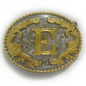 Boucles de <span class=keywords><strong>ceinture</strong></span> lettre initiale grande taille filles garçons boucles occidentales dorées pour <span class=keywords><strong>ceinture</strong></span> (ABC-Z) boucles de rodéo pour hommes et femmes - Product Image 2