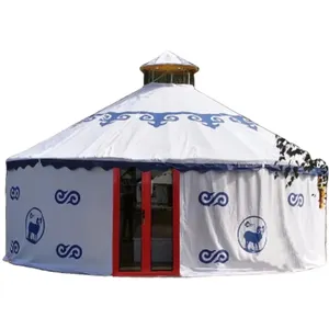 Baked lacquer mongolian yurt 4m white yurt ger tents