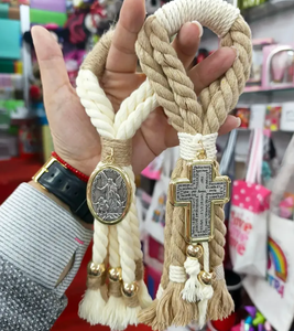Colgante Religioso de San Benito Hecho a Mano, Accesorios para el Hogar, Cruz con Santos Católicos, Pulsera - Product Image 1