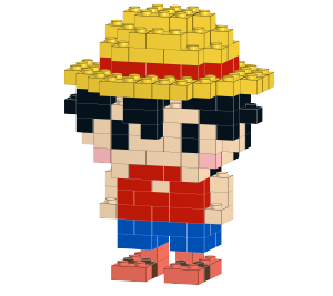 Trẻ em ngày Quà Tặng 3D phim hoạt hình khối đồ chơi mini hạt khối trang trí sáng tạo khối xây dựng đồ chơi - Product Image 5