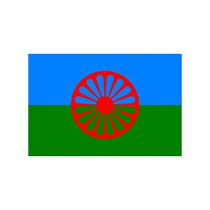 Logotipo de sublimación en blanco promocional barato, Impresión de <span class=keywords><strong>bandera</strong></span> romaní, <span class=keywords><strong>bandera</strong></span> barata personalizada de 3x5 pies - Product Image 1